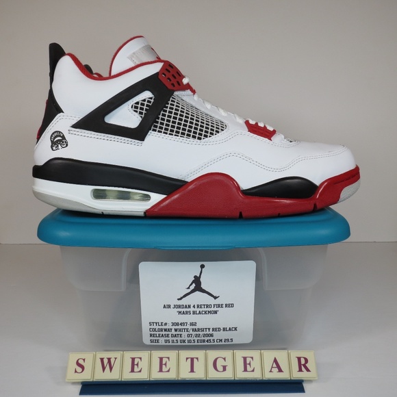 Jordan Other - JORDAN 4 RETRO FIRE RED 'MARS BLACKMON'